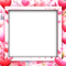 SM3 RED VALENTINE HEARTS FRAME DECO - kostenlos png Animiertes GIF