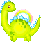 cute pixel dinosaur - GIF animasi gratis GIF animasi