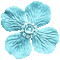 Turquoise Animated Flower - By KittyKatLuv65 - Безплатен анимиран GIF анимиран GIF