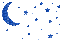 moon and stars - Free animated GIF