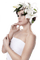 woman face in white - ingyenes png animált GIF