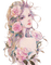 flower,girl,women,femme,rose, painting, fleur - gratis png geanimeerde GIF