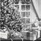 Y.A.M._New year Christmas background black-white