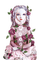 surreal girl flowers - безплатен png анимиран GIF