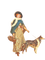 loly33  femme chien vintage - darmowe png animowany gif