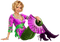 Kaz_Creations Woman Femme With Fan - Free PNG Animated GIF