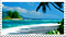 beach stamp - png gratis GIF animado