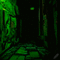 Glitchy Green Alleyway - GIF animé gratuit GIF animé