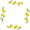 frame-yellow-flowers - PNG gratuit GIF animé