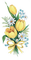 Tulpen, Gelb, Blumen, Vintage - PNG gratuit GIF animé