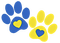 Ukraine paws - Free PNG Animated GIF