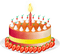 gâteau - png gratis GIF animado