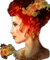 femme woman autumn automne - PNG gratuit GIF animé