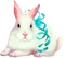 Bunny.Rabbit.White.Blue - kostenlos png Animiertes GIF