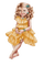 Mädchen, Girl in gelben Kleid - GIF animé gratuit