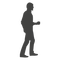 men shilouette - Free PNG Animated GIF