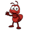 Kaz_Creations Cartoon Red Ants - kostenlos png Animiertes GIF
