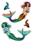 Mermaid - zadarmo png animovaný GIF
