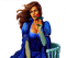 femme en bleu.Cheyenne63 - bezmaksas png animēts GIF