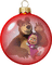 Kaz_Creations Masha & The Bear Christmas Deco Bauble - darmowe png animowany gif