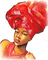 soave woman  africa  red pink - png grátis Gif Animado