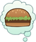Animal Jam Burger Thought Bubble - PNG gratuit GIF animé