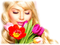 loly33 femme tulipe - zadarmo png animovaný GIF