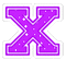 Kaz_Creations Animated Alphabet Purple X - GIF animé gratuit GIF animé