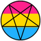 Pan Pride Pansexual pentagram - gratis png animerad GIF