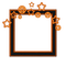 Small Black/Orange Frame - nemokama png animuotas GIF