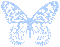 Blue Animated Glitter Butterfly - By KittyKatLuv65 - Darmowy animowany GIF animowany gif