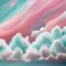 Pink and Teal Clouds - PNG gratuit GIF animé