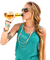 Woman Femme Lager Glasses - PNG gratuit GIF animé