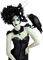 gothic woman laurachan - png gratis GIF animado