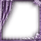 soave frame curtain vintage fantasy  leaves purple