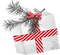 soave deco christmas gift box black white red - PNG gratuit GIF animé