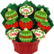 Christmas Cookie Bouquet - gratis png geanimeerde GIF