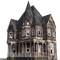 house dark gothic goth halloween - gratis png animeret GIF
