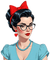 ♡§m3§♡ kawaii RED ROCKABILLY FEMALE - Free PNG Animated GIF