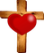 Cross and Heart - GIF animé gratuit
