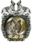 médaillon de trois loups - Gratis geanimeerde GIF geanimeerde GIF