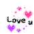 love you - Nemokamas animacinis gif animuotas GIF