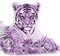 Y.A.M._Animals tiger purple - Free PNG Animated GIF