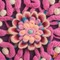 Pink Yarn Flower Background - darmowe png animowany gif