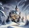 loly33 fond château hiver - PNG gratuit GIF animé
