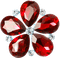 Diamond Flower Red - By StormGalaxy05