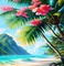 loly33 fond tropical - png gratuito GIF animata