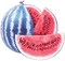 soave deco summer fruit watermelon scrap blue pink - 無料png アニメーションGIF