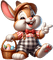 Easter hare by nataliplus - Free animated GIF