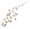 white yellow pink butterflies scrap - 免费PNG 动画 GIF